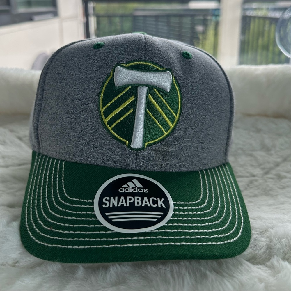 Adidas Portland Timbers Gray and Green Cap
